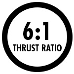 6:1 Thrust Ratio